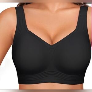 42D ( 3X ) Woman's Seamless Black Bra NWT